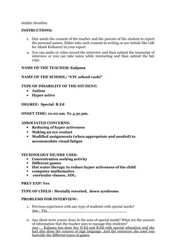 Case Study: Child with Autism in School | PDF | Special Education ...