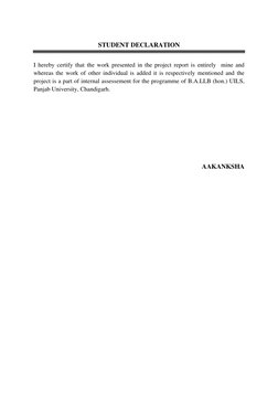 STUDENT DECLARATION 
 
I hereby certify that the work presented in the project report is entirely  mine and 
whereas the wo