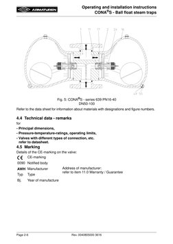 ARI ARMATUREN - Ball Float Steam Trap CONA | PDF | Valve | Safety