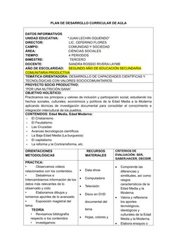 Plan de Desarrollo Curricular Bolivia | PDF | Bolivia | Edades medias