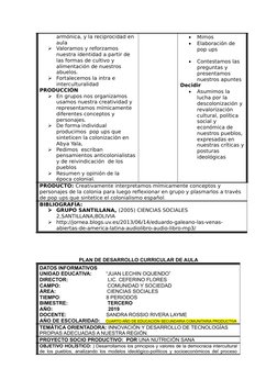 Plan de Desarrollo Curricular Bolivia | PDF | Bolivia | Edades medias