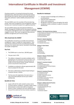 Growing prosperity is increasing the demand for private    
banking services, whilst the turmoil in the financial markets 
de