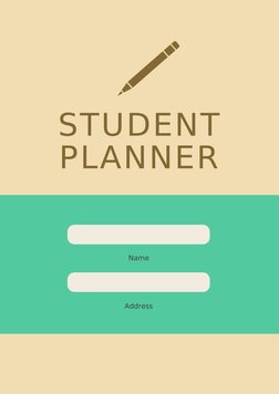 STUDENT
PLANNER
Name
Address
