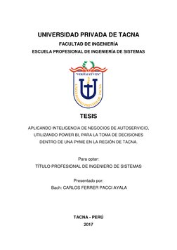 UNIVERSIDAD PRIVADA DE TACNA 
FACULTAD DE INGENIERÍA 
ESCUELA PROFESIONAL DE INGENIERÍA DE SISTEMAS 
 
 
 
 
 
 
TESIS 
APL