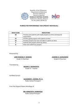 Republic of the Philippines
Department of Education
Division