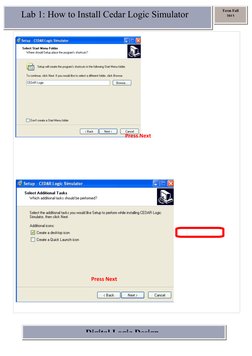 Cedar Logic Simulator Installation Guide | PDF | Digital Electronics ...