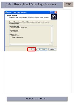Cedar Logic Simulator Installation Guide | PDF | Digital Electronics ...