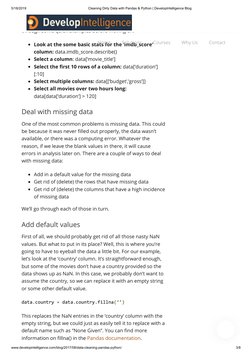 5/18/2019
Cleaning Dirty Data with Pandas & Python | DevelopIntelligence Blog
www.developintelligence.com/blog/2017/08/data-c