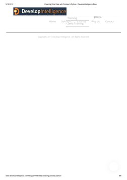 5/18/2019
Cleaning Dirty Data with Pandas & Python | DevelopIntelligence Blog
www.developintelligence.com/blog/2017/08/data-c