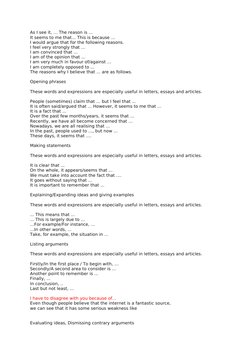 As I see it, … The reason is ...
It seems to me that… This is because ...
I would argue that for the following reasons.
I fee