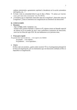 cadenas ministeriales, agotamiento espiritual o decadencia en la acción carismática
del Espíritu, etc…?

Si Jesús visita tu