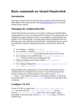 Alcatel Omniswitch Command Guide | PDF | Networks | Computer Mediated ...