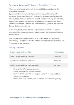 Dynamics 365 Business Central On-Premise Overview | PDF | Subscription ...