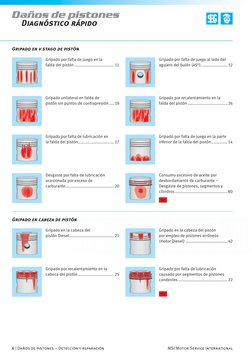 6 | Daños de pistones – Detección y reparación 
MSI Motor Service International
Daños de pistones
Diagnóstico rápido
Gripado