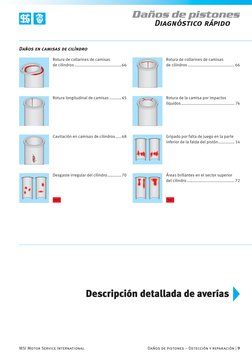 MSI Motor Service International 
Daños de pistones – Detección y reparación | 9
Daños de pistones
Diagnóstico rápido
Rotura l