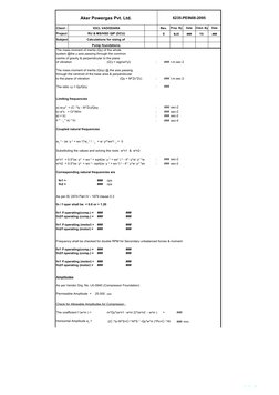 3 of 39
Aker Powergas Pvt. Ltd. 
6235-PEIN08-2095
Client :
IOCL VADODARA
Rev.
Prep. By
Date
Chkd. By
Date
Project :
RU & MS/H