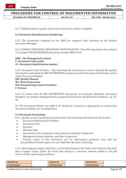 Document Control Procedure Overview | PDF | Quality Management System ...