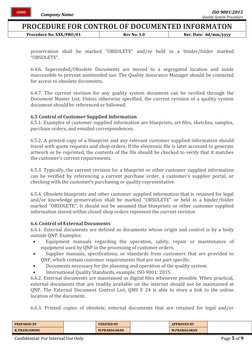 Document Control Procedure Overview | PDF | Quality Management System ...