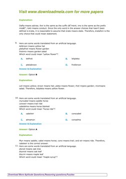 Visit www.downloadmela.com for more papers
Download More Aptitude Questions,Reasoning questions,Puzzles (http://downloadmela.