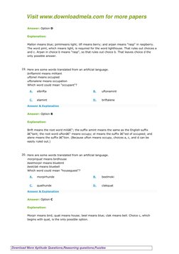Visit www.downloadmela.com for more papers
Download More Aptitude Questions,Reasoning questions,Puzzles (http://downloadmela.