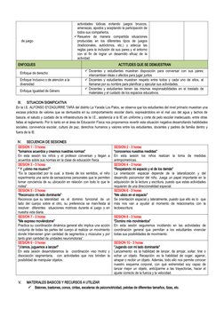 de juego
actividades  lúdicas  evitando  juegos  bruscos,
amenazas, apodos y aceptando la participación de
todos sus compañer