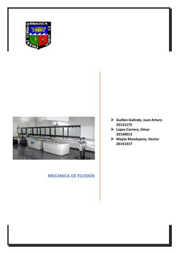 MECANICA DE FLUIDOS
