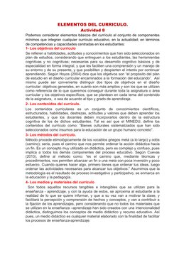 Elementos Clave del Currículo Educativo | PDF | Plan de estudios ...