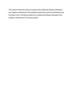 Self-Esteem's Impact on Academic Success | PDF | Self Esteem ...