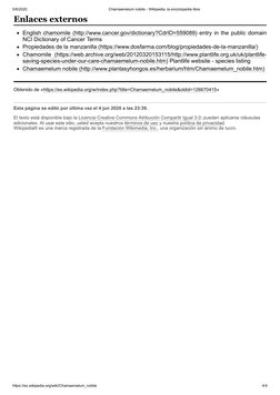 5/6/2020
Chamaemelum nobile - Wikipedia, la enciclopedia libre
https://es.wikipedia.org/wiki/Chamaemelum_nobile
4/4
English c