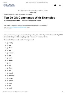 Top 20 Git Commands Explained | PDF | Information Technology Management ...