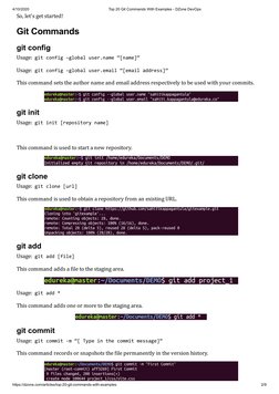 Top 20 Git Commands Explained | PDF | Information Technology Management ...