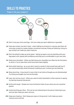 4
Don’t cross your arms and legs – this can make you seem defensive or guarded. 
Have eye contact, but don’t stare – when tal