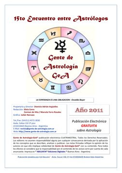 Año 2011
Publicación Electrónica
GRATUITA
sobre Astrología
Propietario y Director: Dionisio Adrián Argüelles
Redacción: Silvi