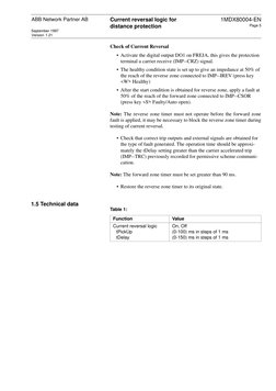 Current reversal logic for 
distance protection
 
ABB Network Partner AB
 
Version
 
 
 
1.21
 
1MDX80004-EN
 
Page 5
Septe