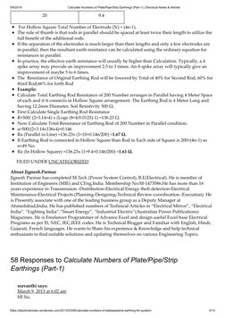 Earthing Strip Size Calculation Guide | PDF | Electrical Resistance And ...