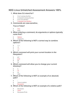 NDG Linux Unhatched Exam Answers | PDF | Computer File | Command Line ...
