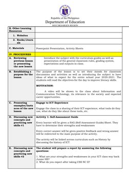 Republic of the Philippines
Department of Education
SOCCSKSARGEN REGION
B. Other Learning 
Resources
1. Websites
2. Books/Jou