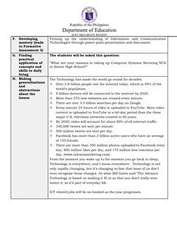 Republic of the Philippines
Department of Education
SOCCSKSARGEN REGION
F.
Developing 
mastery (leads 
to Formative 
Assessme