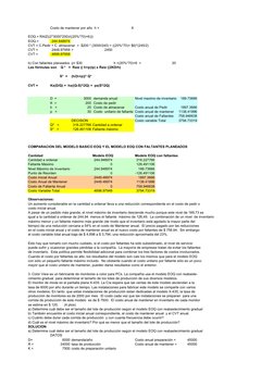 Costo de mantener por año  h =
6
EOQ = RAIZ((2*3000*200)/((20%*70)+6)))
EOQ =
244.948974
CVT = C.Pedir + C. almacenar  =  $20