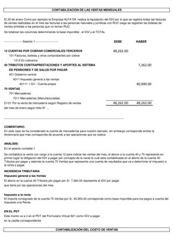 Asientos Contables de Ventas y Compras | PDF | Contabilidad | Impuestos