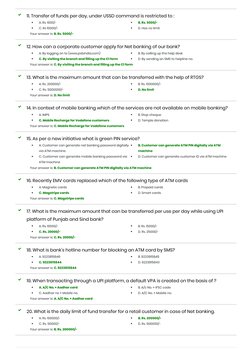 
11. Transfer of funds per day, under USSD command is restricted to :

12. How can a corporate customer apply for Net banki