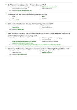 
21. What options does one have if he/she deletes a VPA?

22. MasterCard and Visa brands belong to which country

23. In r