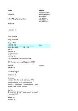 GPS Tracker SMS Command Guide | PDF | Telecommunications Standards ...