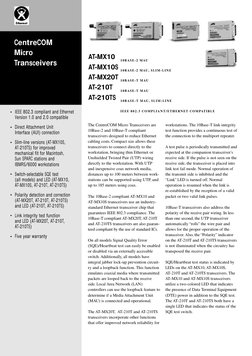 Allied AT-MX10S Telesyn MICRO Transceiver Allied AT-MX10S Telesyn MICRO Transceiver