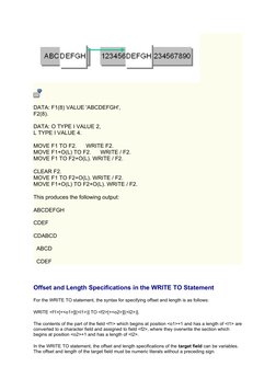 SAP ABAP String Offset Techniques | PDF | String (Computer Science ...