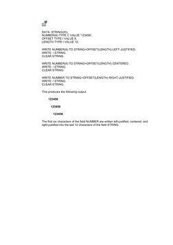 SAP ABAP String Offset Techniques | PDF | String (Computer Science ...