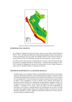 Figura 2.2. Mapa de zonificación sísmica Fuente: Norma técnica E 030
SISMICIDAD EN EL TRUJILLO
En el Mapa de Zonificación Sís