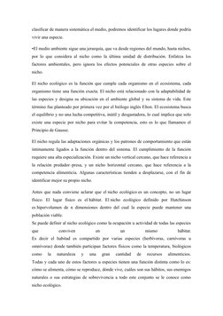 clasificar de manera sistemática el medio, podremos identificar los lugares donde podría
vivir una especie.
•El medio ambient