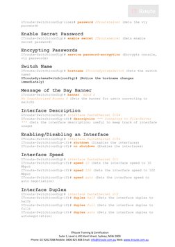 ITRoute Training & Certification 
Suite 1, Level 4, 491 Kent Street, Sydney, NSW 2000 
Phone: 02 92627088 Mobile: 0406 825
