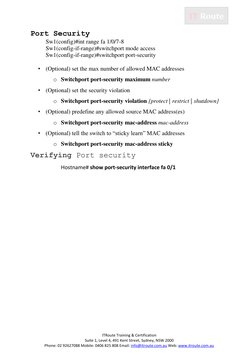 ITRoute Training & Certification 
Suite 1, Level 4, 491 Kent Street, Sydney, NSW 2000 
Phone: 02 92627088 Mobile: 0406 825